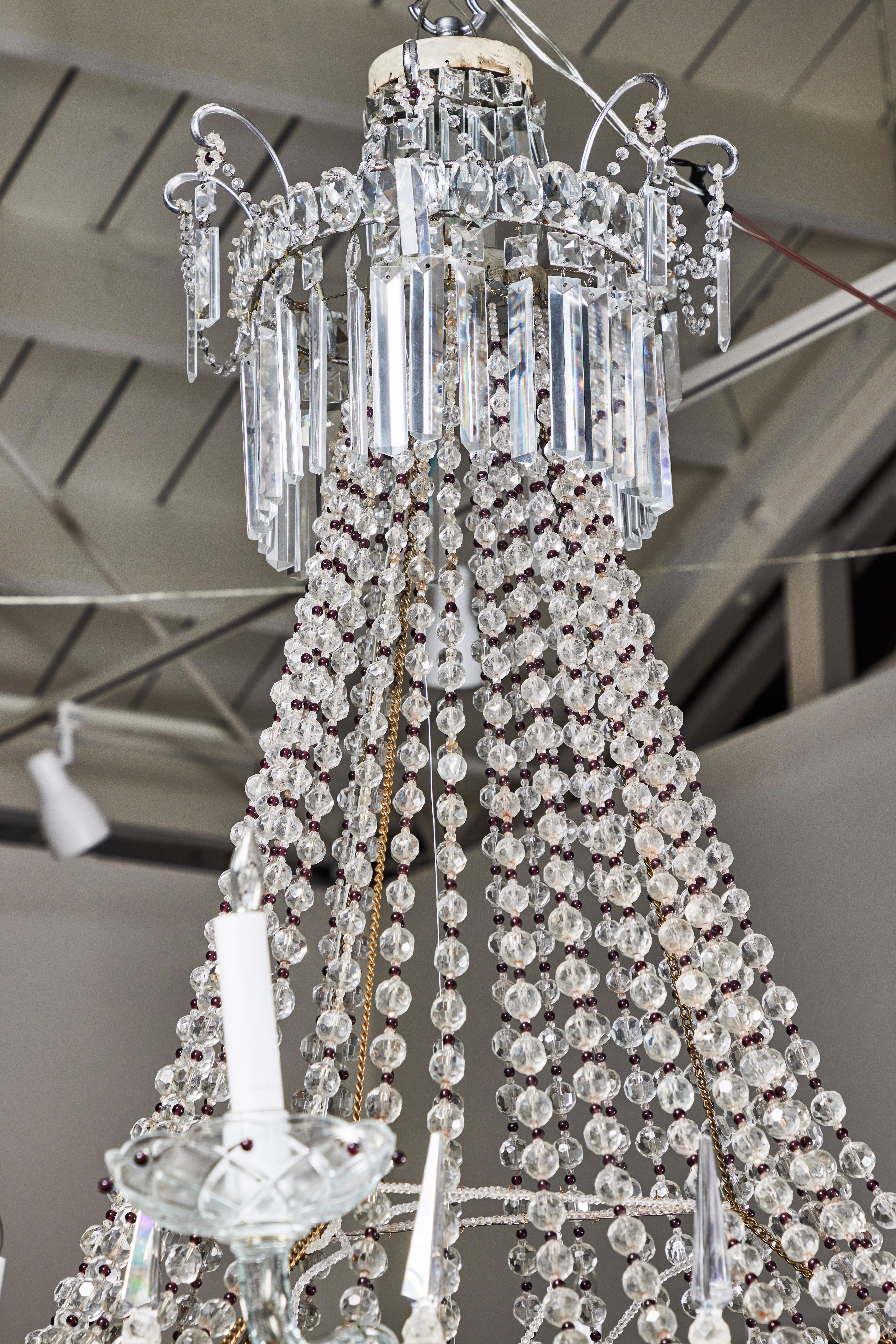 Mid-20th Century Large, circa 1930, Genoa Chandelier For Sale