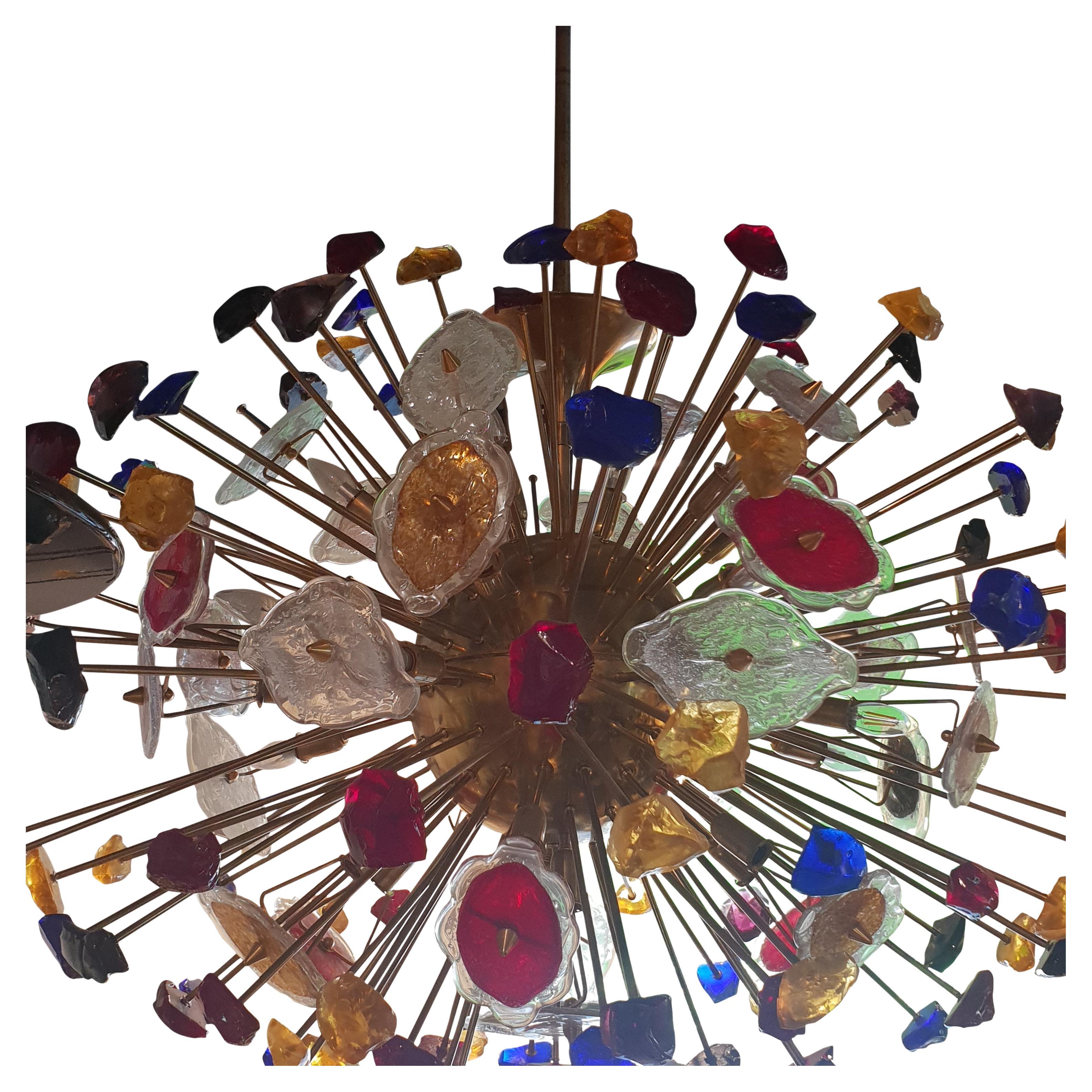 Italian Large 20th Century Sputnik Chandelier