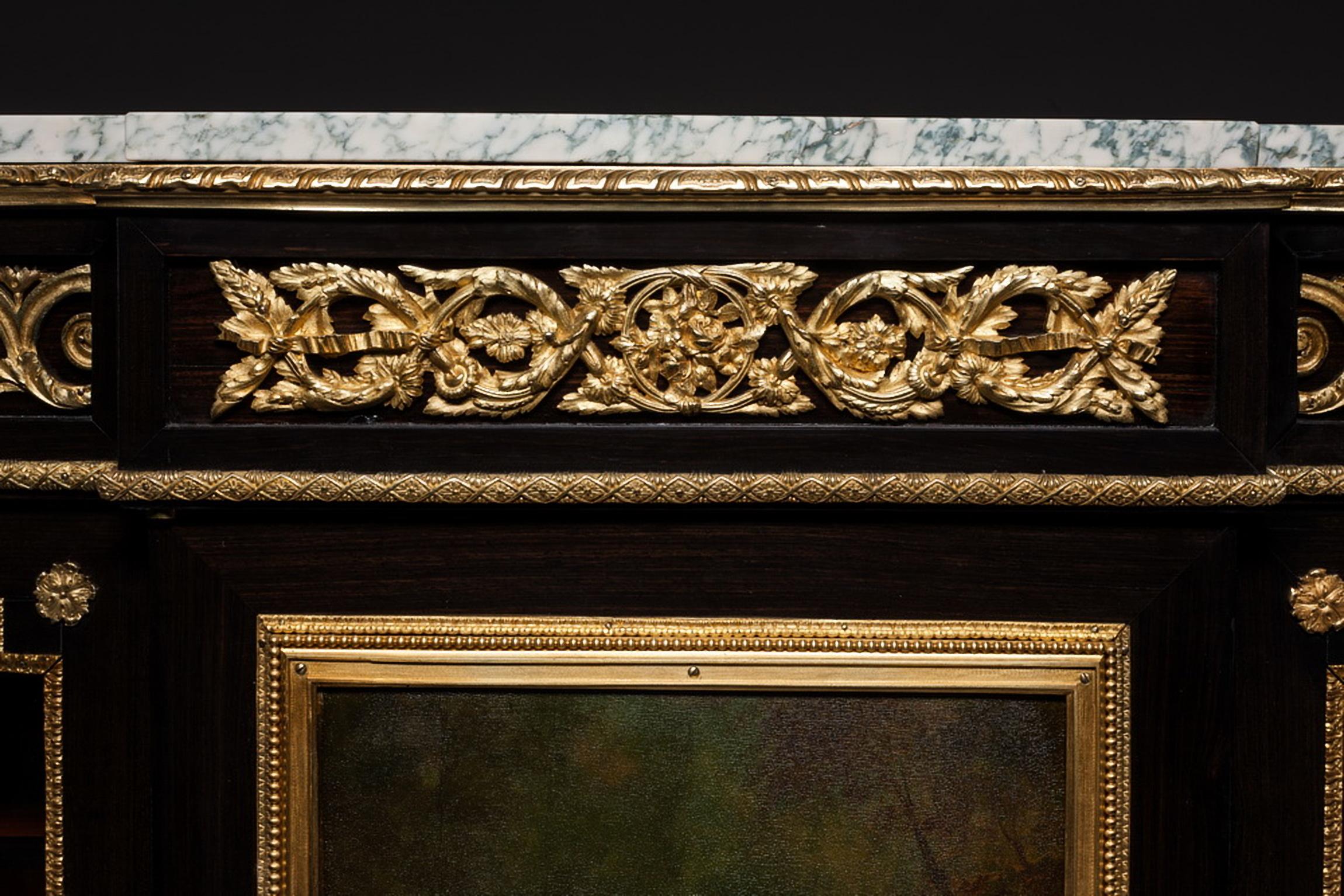 Napoleon III Paris Large Cabinet by Befort Jeune  For Sale