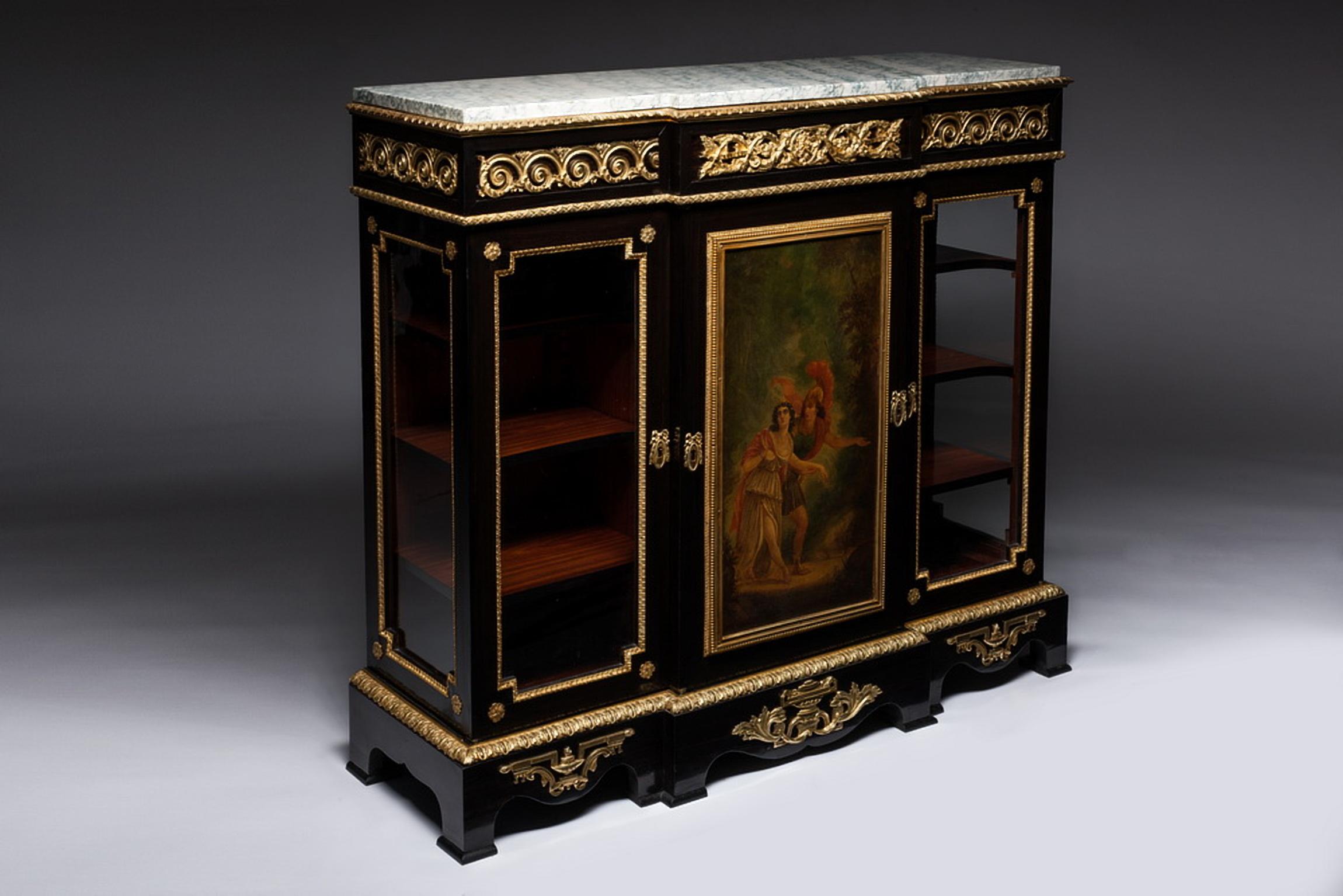 19th Century Paris Large Cabinet by Befort Jeune  For Sale