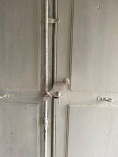 Large Narrow Depth Cupboard with Antique Doors