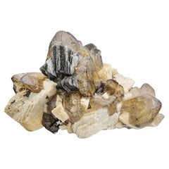 Grand spécimen de niveau musée de 6 kg de cristaux de quartz fumé à vendre