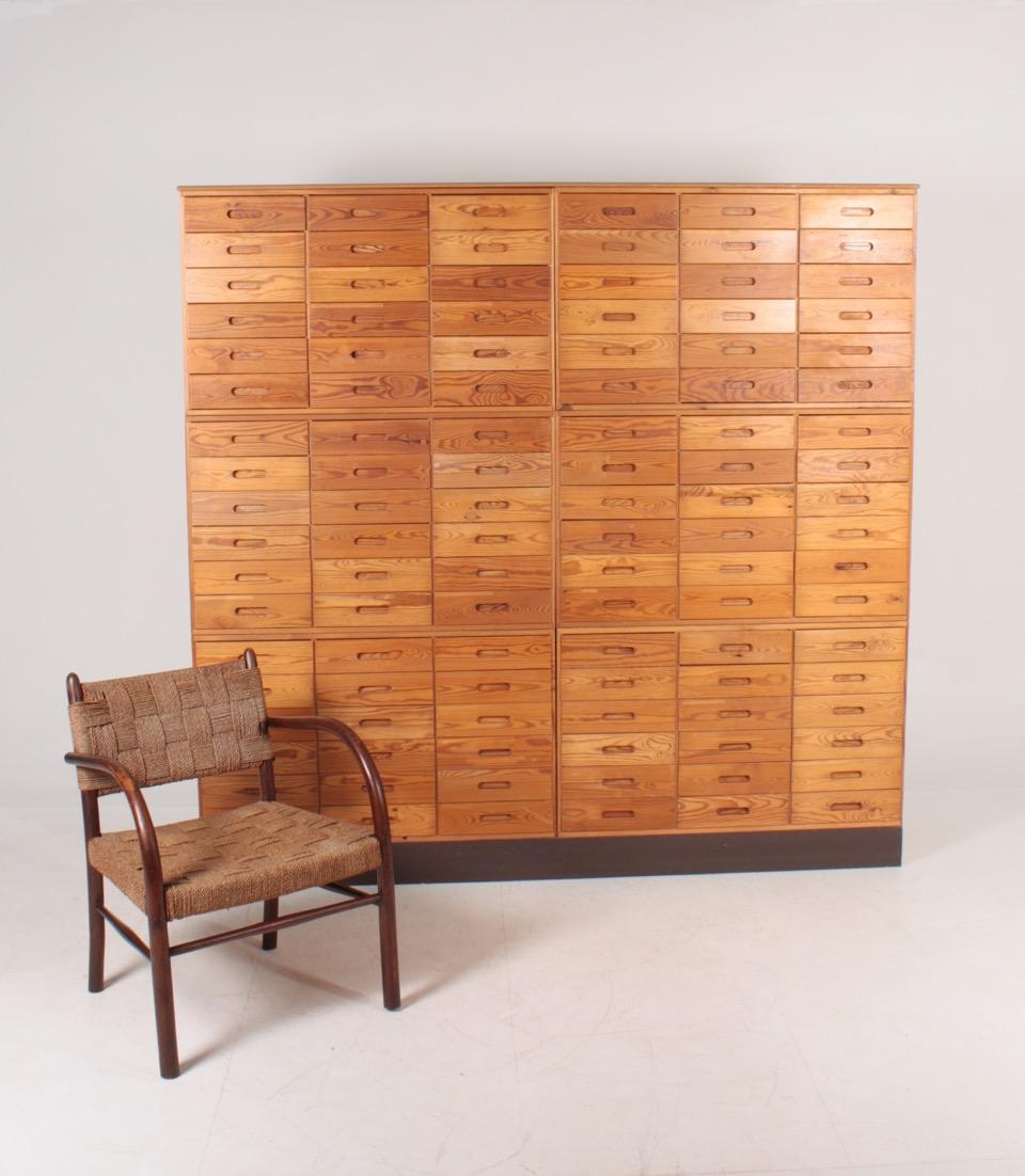 Cabinet in pine, designed and made in Denmark. Great original condition.