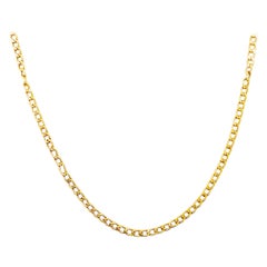 Large Cable Chain Long 14 Karat Yellow Gold, Long Necklace Chain