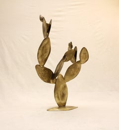 Large Cactus Candle Holder Handmade in Tumbaga by Romoherrera