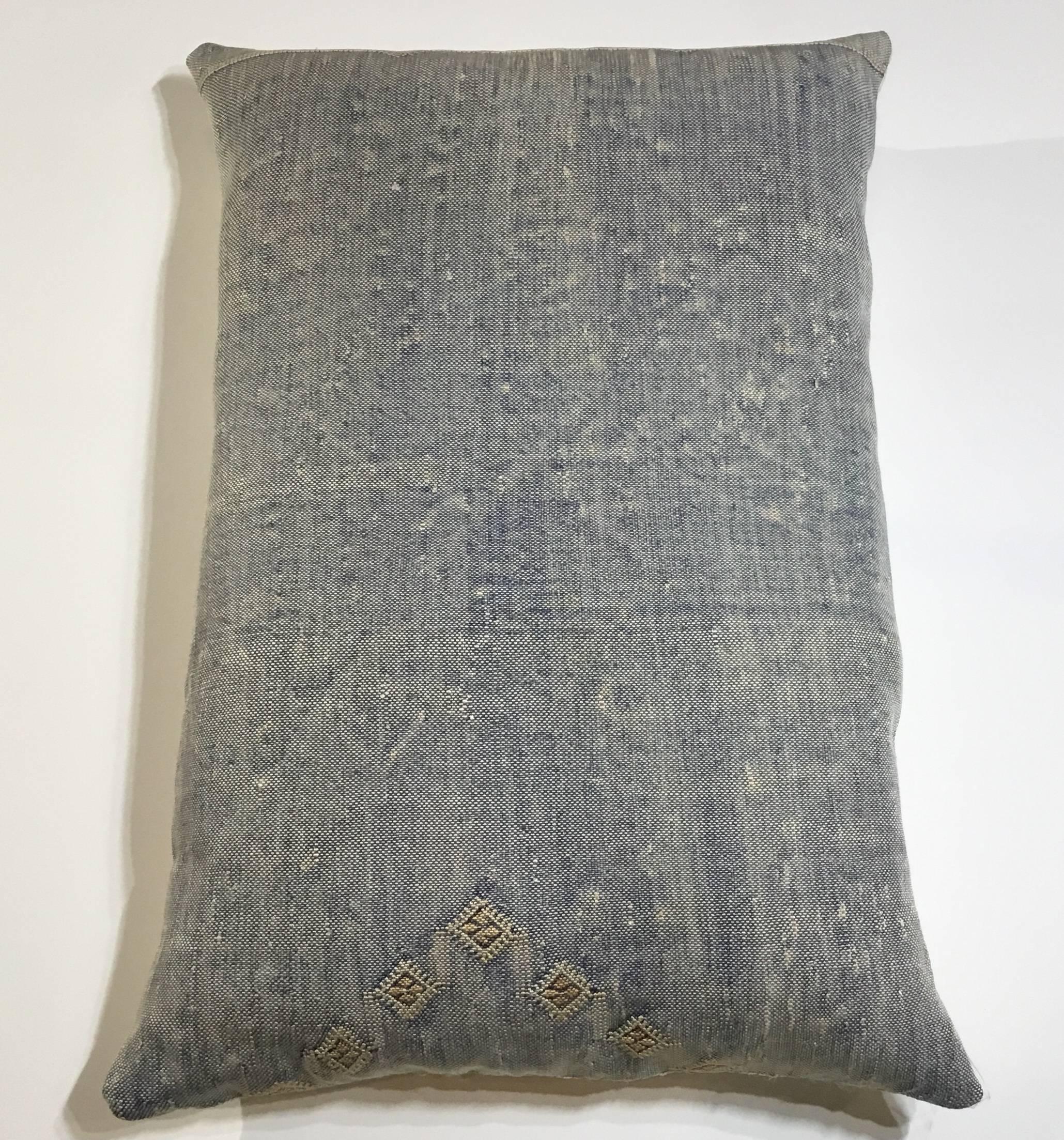 20th Century Large Cactus Silk Pillow