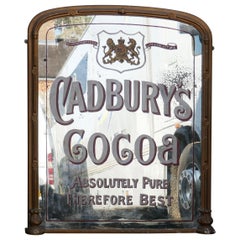 Large Cadbury Coca Shop Advertising Wall Mirror, with Royal Appointment