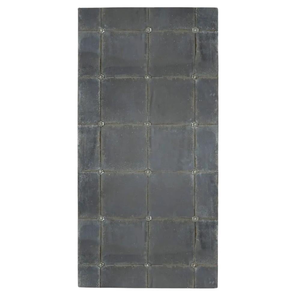 Grand miroir de café en verre oxydé de style Murano, 19e siècle