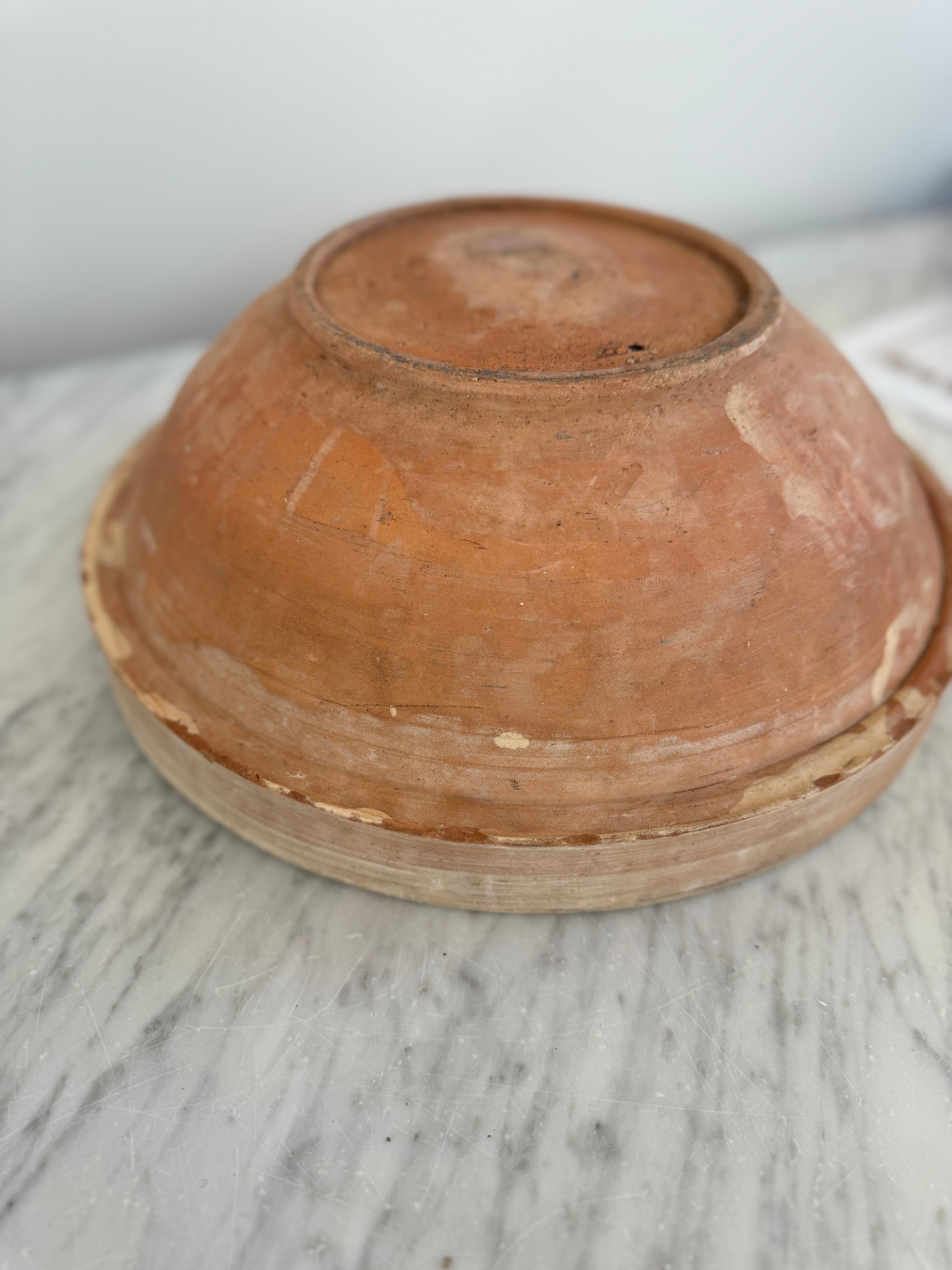 Große kalabrische handbemalte Schale (Rustikal) im Angebot