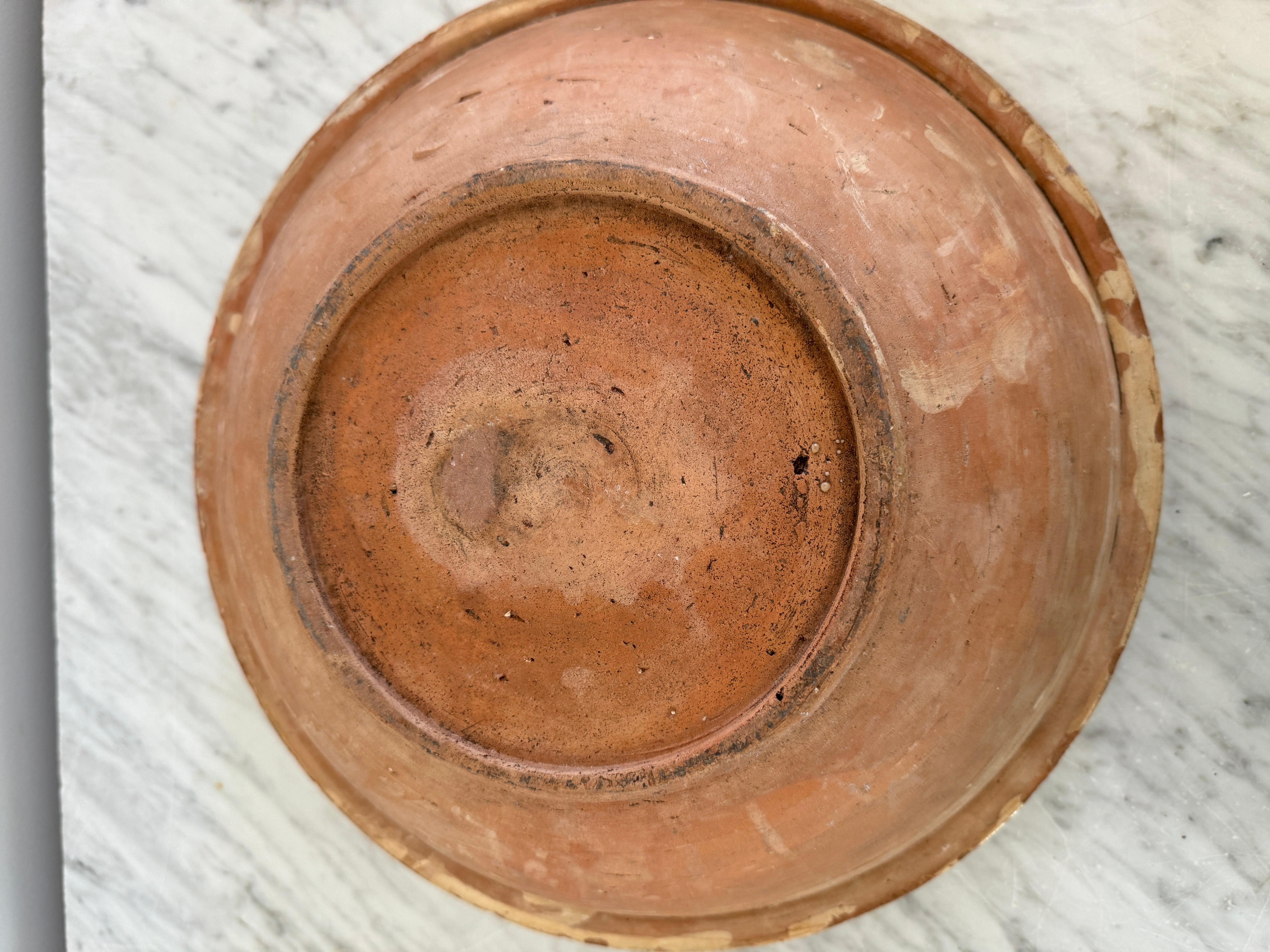 Große kalabrische handbemalte Schale (Italienisch) im Angebot