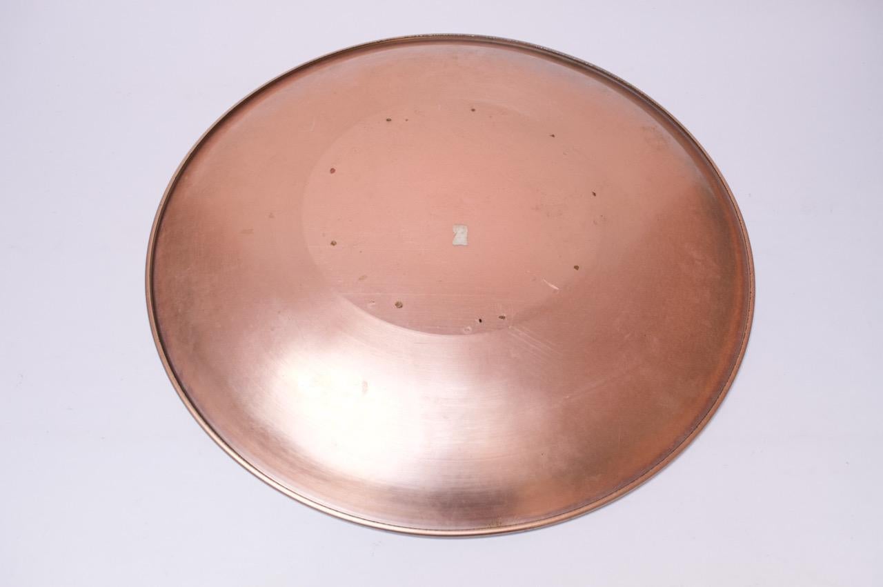 Mid-Century Modern Grand plateau de table en cuivre émaillé cloisonné de Californie par Landau Goldsmith en vente