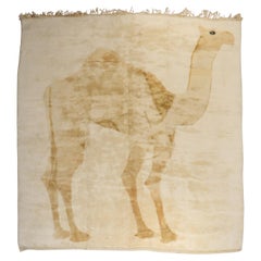 Grand tapis marocain camel