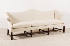 Large Camelback Sofa in the Chippendale Style from the 1940s
