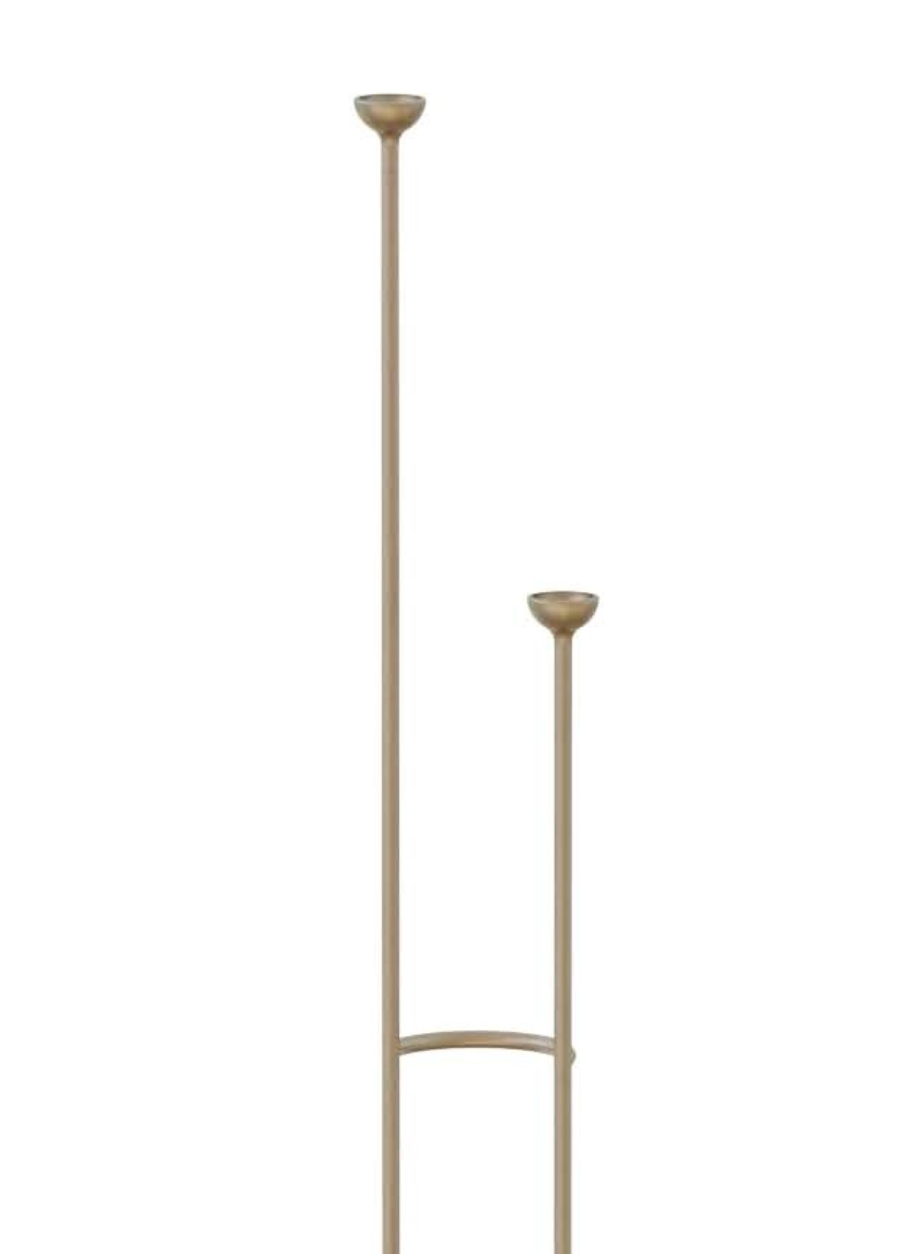 Large camino candle holder by Sebastián Angeles
Material: Brass
Dimensions: W 30 x D 30 x H 169 cm
Also Available: Steel version available.

The transcendence of decisionmaking and its consequences, as turning points in everyday life, are