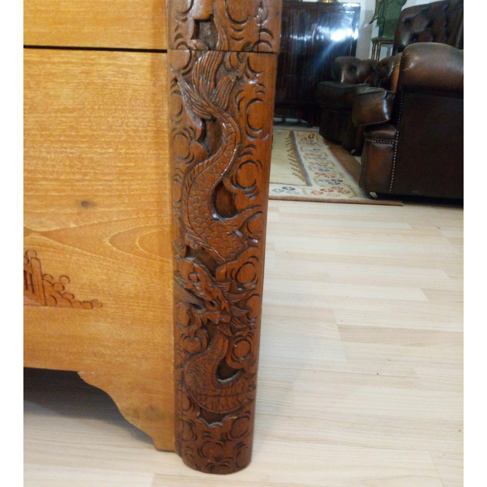 Large Camphor Wood Chest, Trunk, China, 1940s For Sale 9