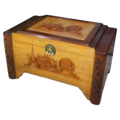 Large Camphor Wood Chest, Trunk, China, 1940s