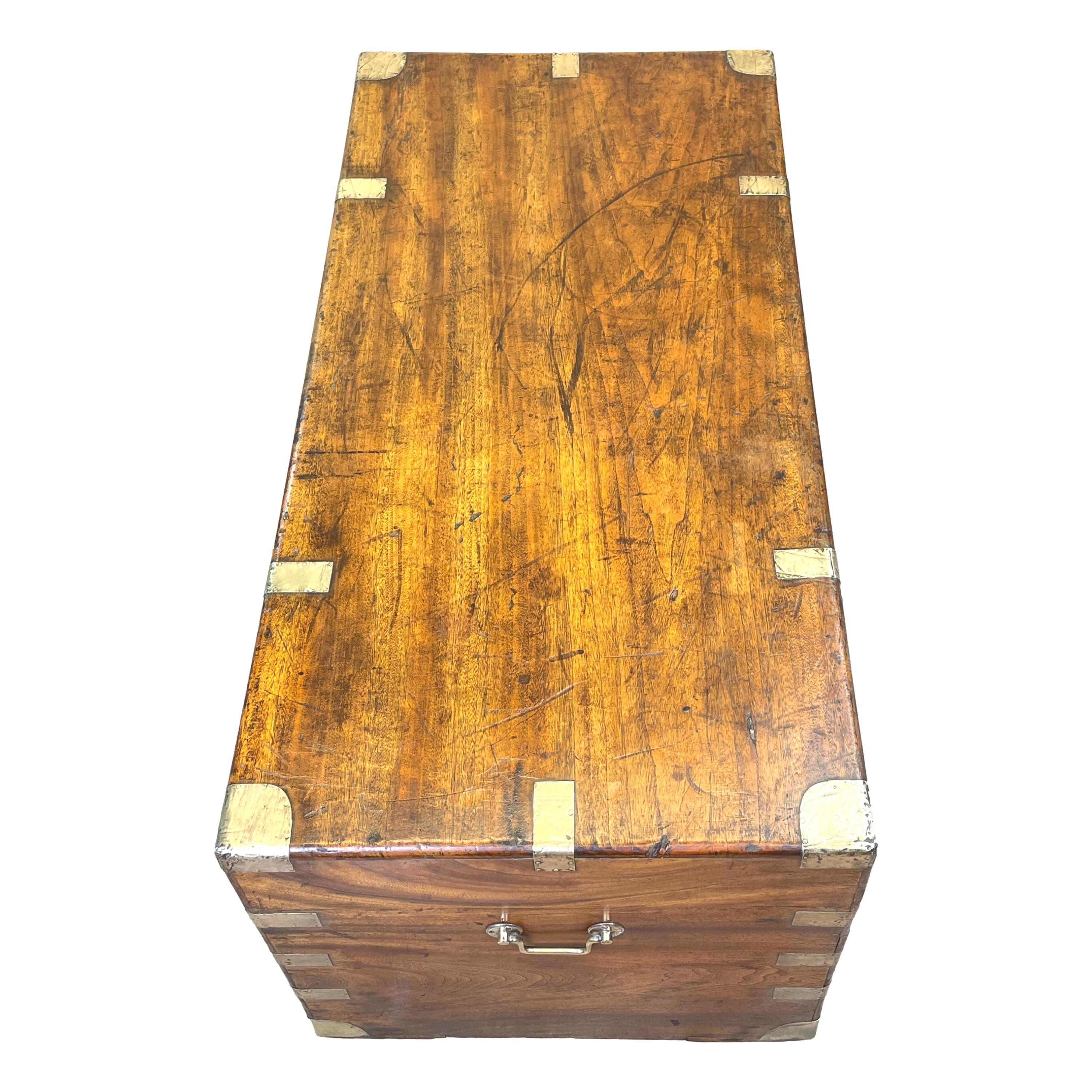 Large Camphor Wood Military Campaign Trunk 4