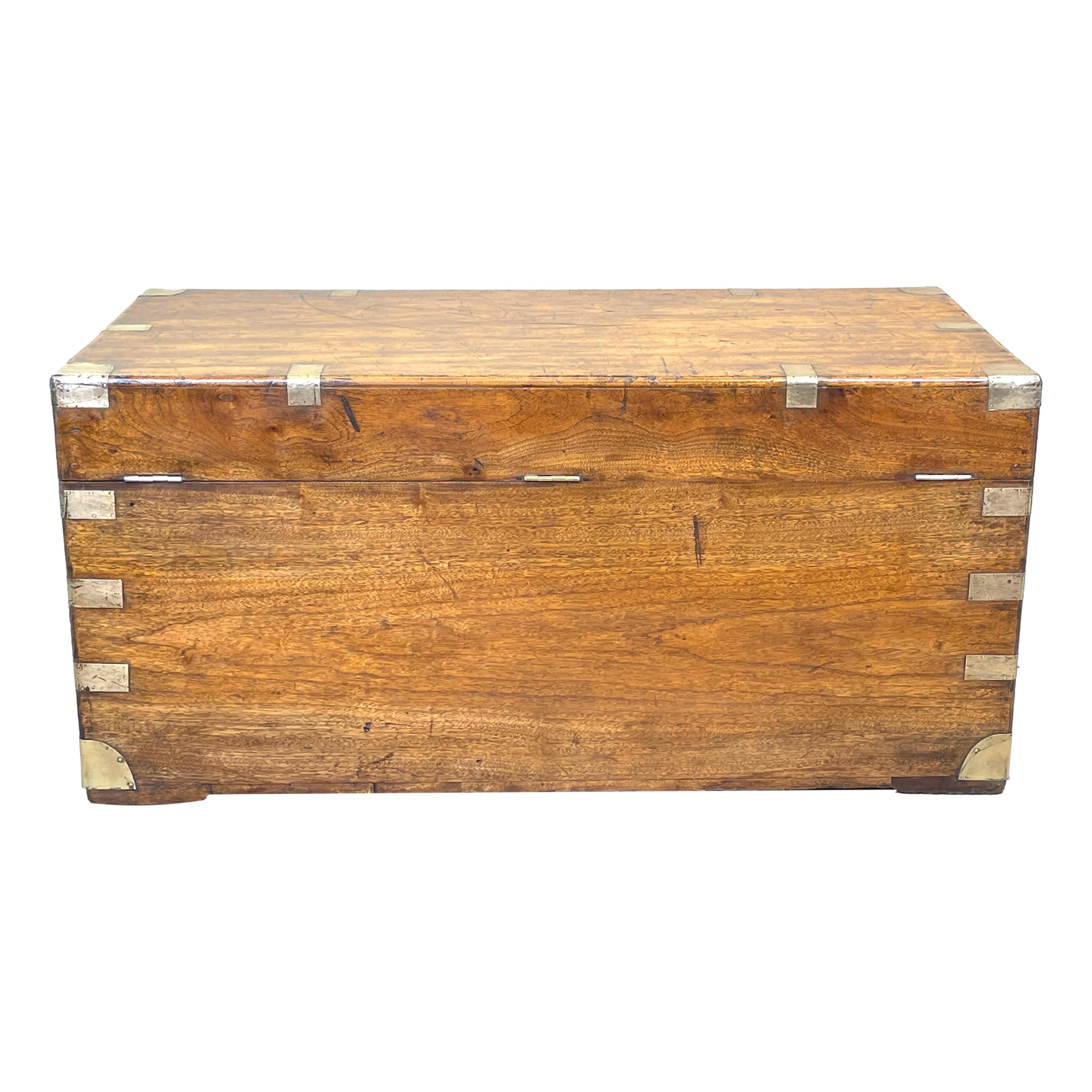Other Large Camphor Wood Military Campaign Trunk