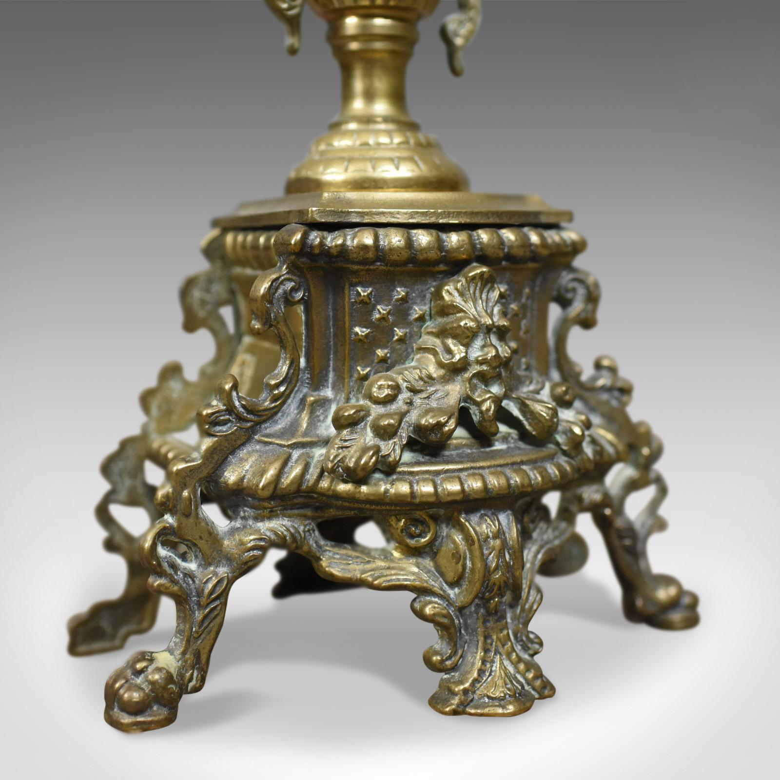 Large Candelabra, 19th Century, French, Brass Gilt Centrepiece, circa 1900 1