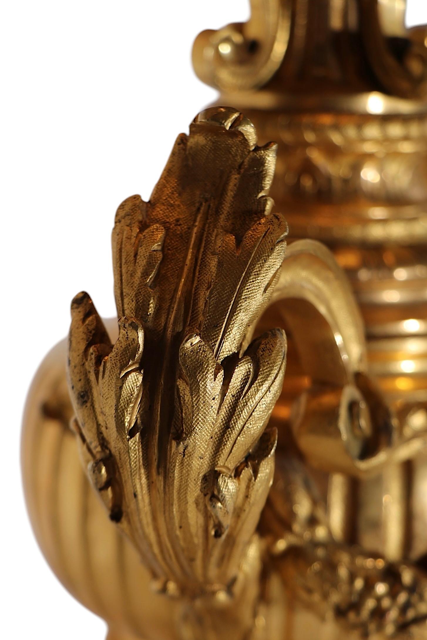 Large Candelabra 19th Century French Ormolu Table Lamp 1
