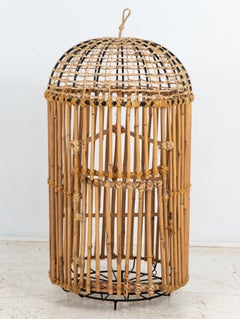 Large Cane Bamboo Dovecote, England Mid 20th Century