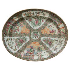Large Canton Famille Rose Porcelain Platter (56 x 45 cm)