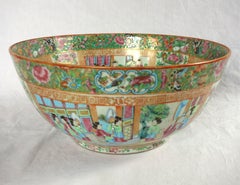 Large Canton porcelain bowl, China, 19th century circa 1880