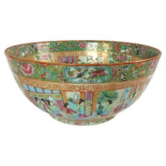 Large Canton porcelain bowl, China, 19th century circa 1880