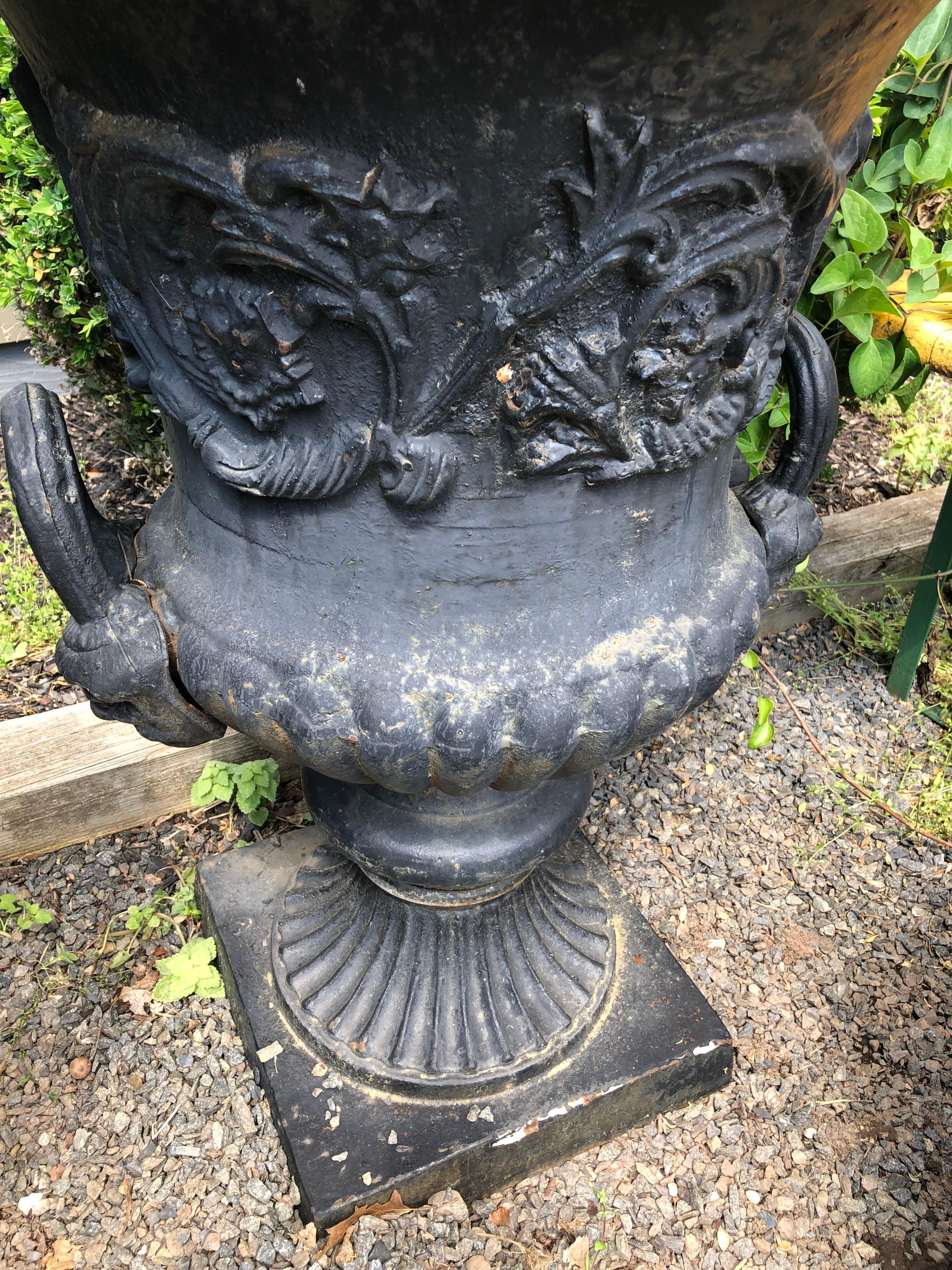 large cast iron urns for sale