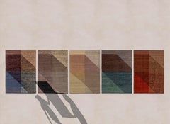 Grande tappeto kilim in lana "Capas" di Mathias Hahn per Nanimarquina