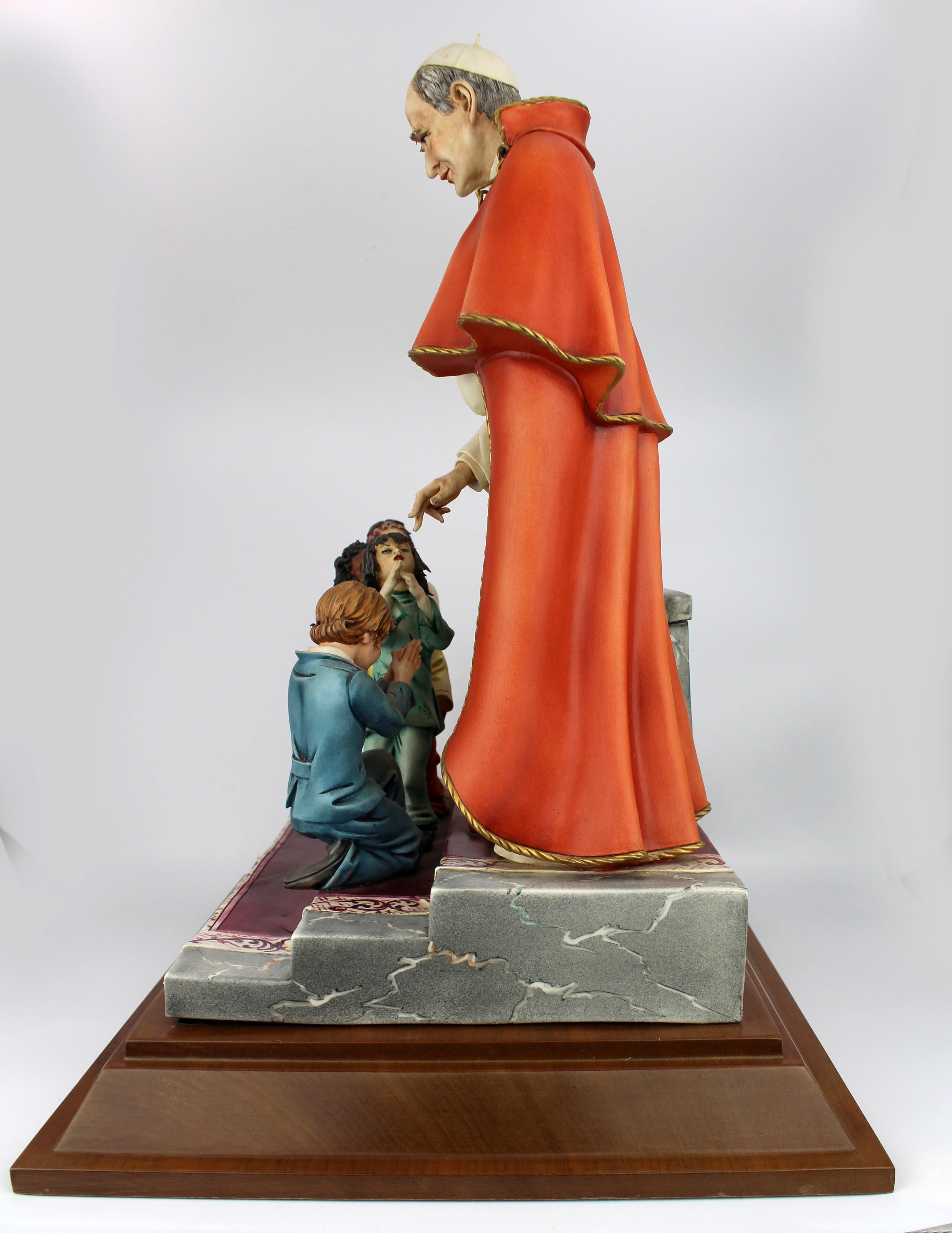Große Capodimonte Porzellanfigur - Papst Paul VI. im Angebot 6
