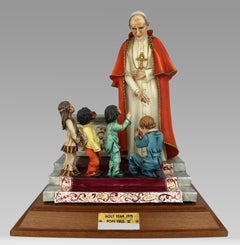 Large Capodimonte Porcelain Figurine – Pope Paul VI
