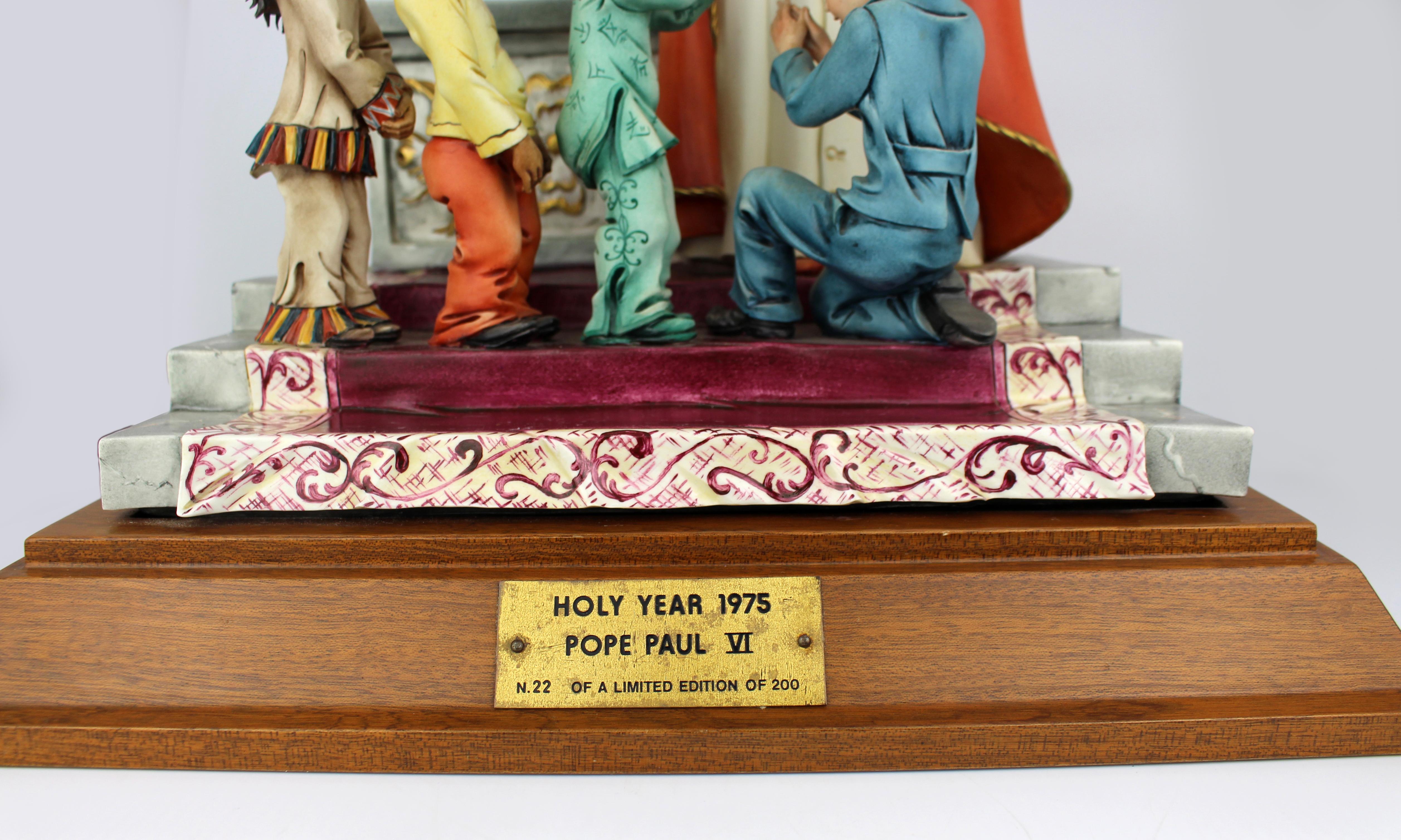 Große Capodimonte Porzellanfigur - Papst Paul VI. (Italienisch) im Angebot