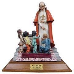 Large Capodimonte Porcelain Figurine – Pope Paul VI