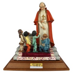 Large Capodimonte Porcelain Figurine – Pope Paul VI