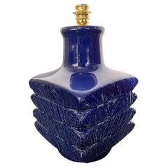 Large Cari Zalloni 1970s Ceramic Table Lamp