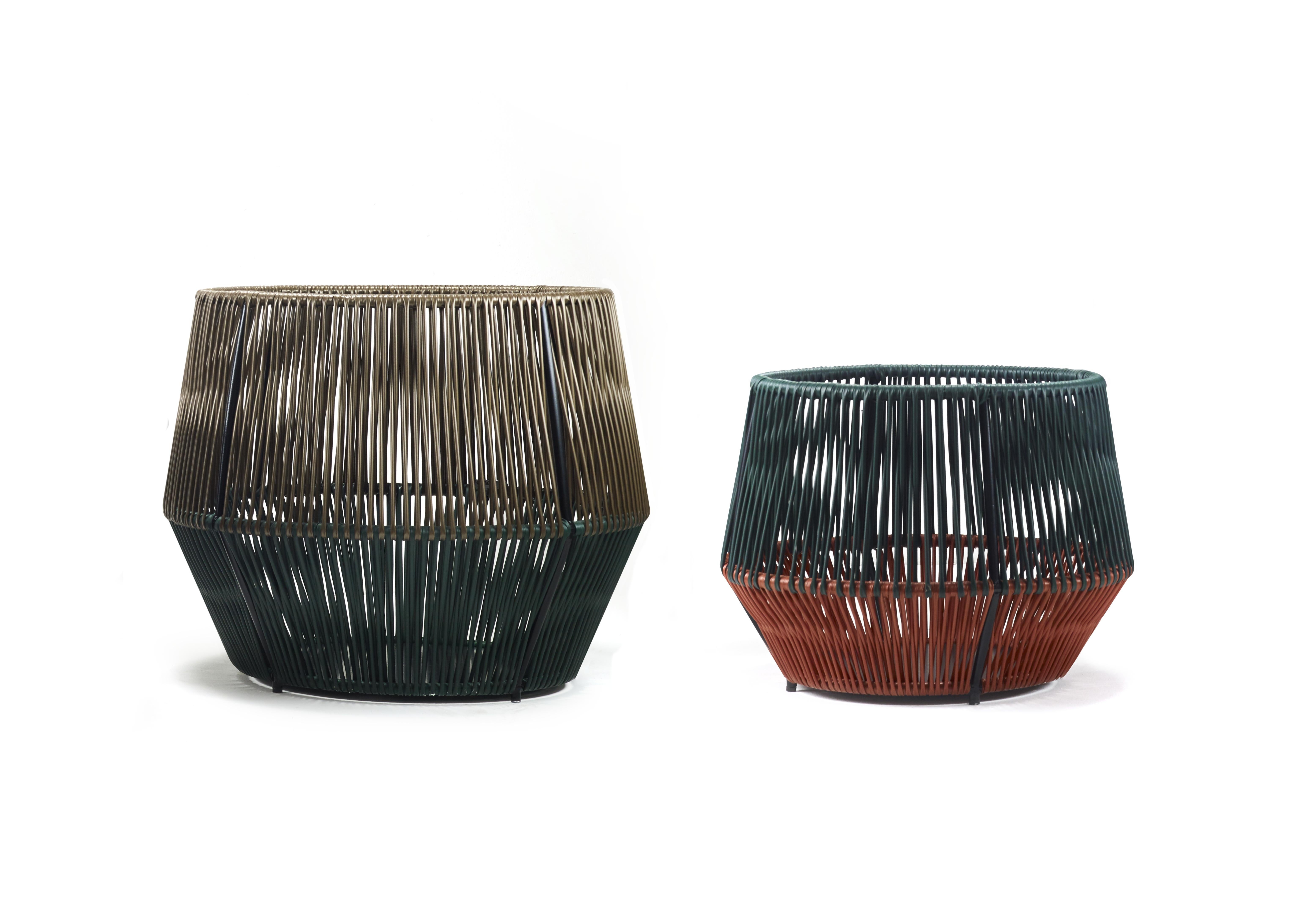 Powder-Coated Large Caribe Chic Basket 2 by Sebastian Herkner