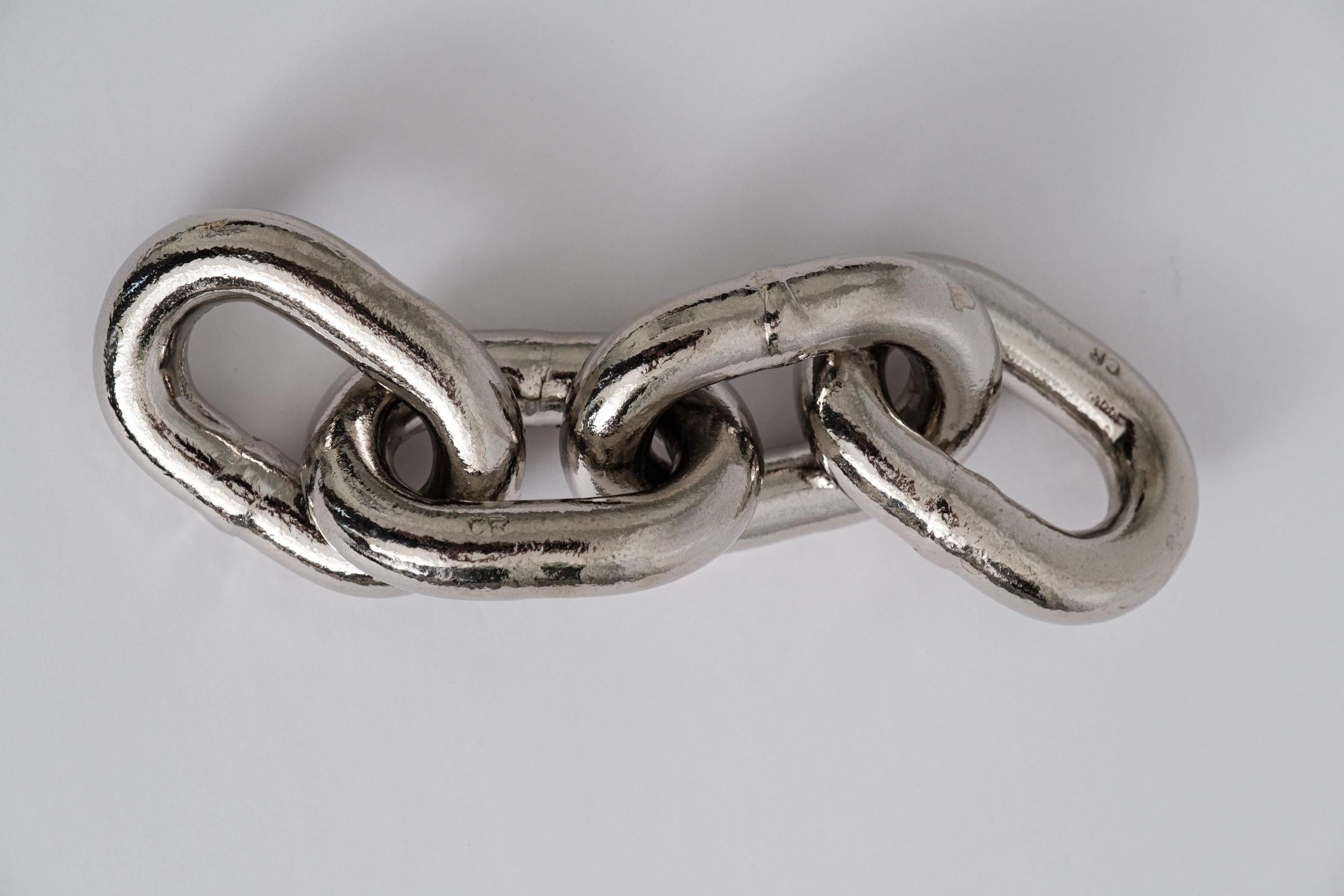 Large Carl Auböck Model #5072 'Chain' Nickel Paperweight For Sale 4
