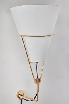 Large Carl Auböck 'Vice Versa' Wall Lamp
