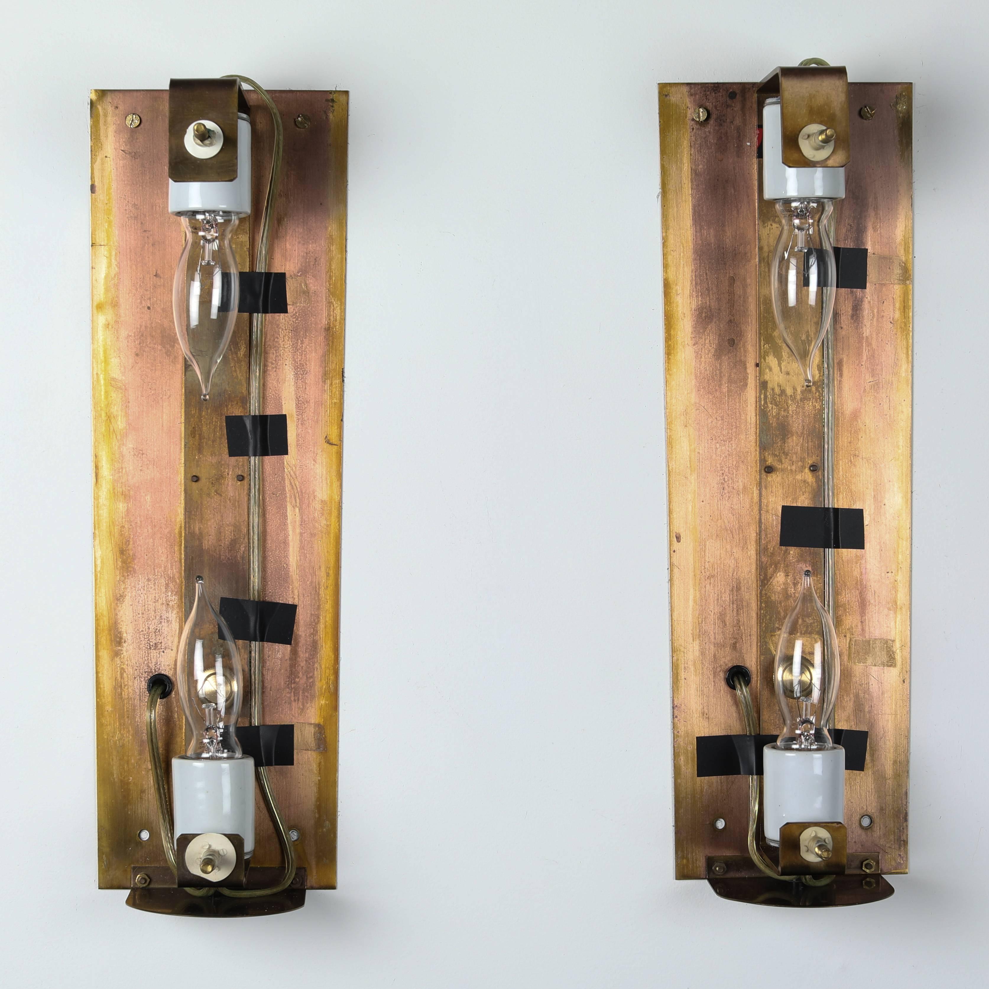 Large Carl Fagerlund for Orrefors Glass Sconces, circa 1970s For Sale 9