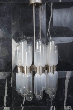 Large Carlo Nason Chandelier, Torpedo Model, 1960s