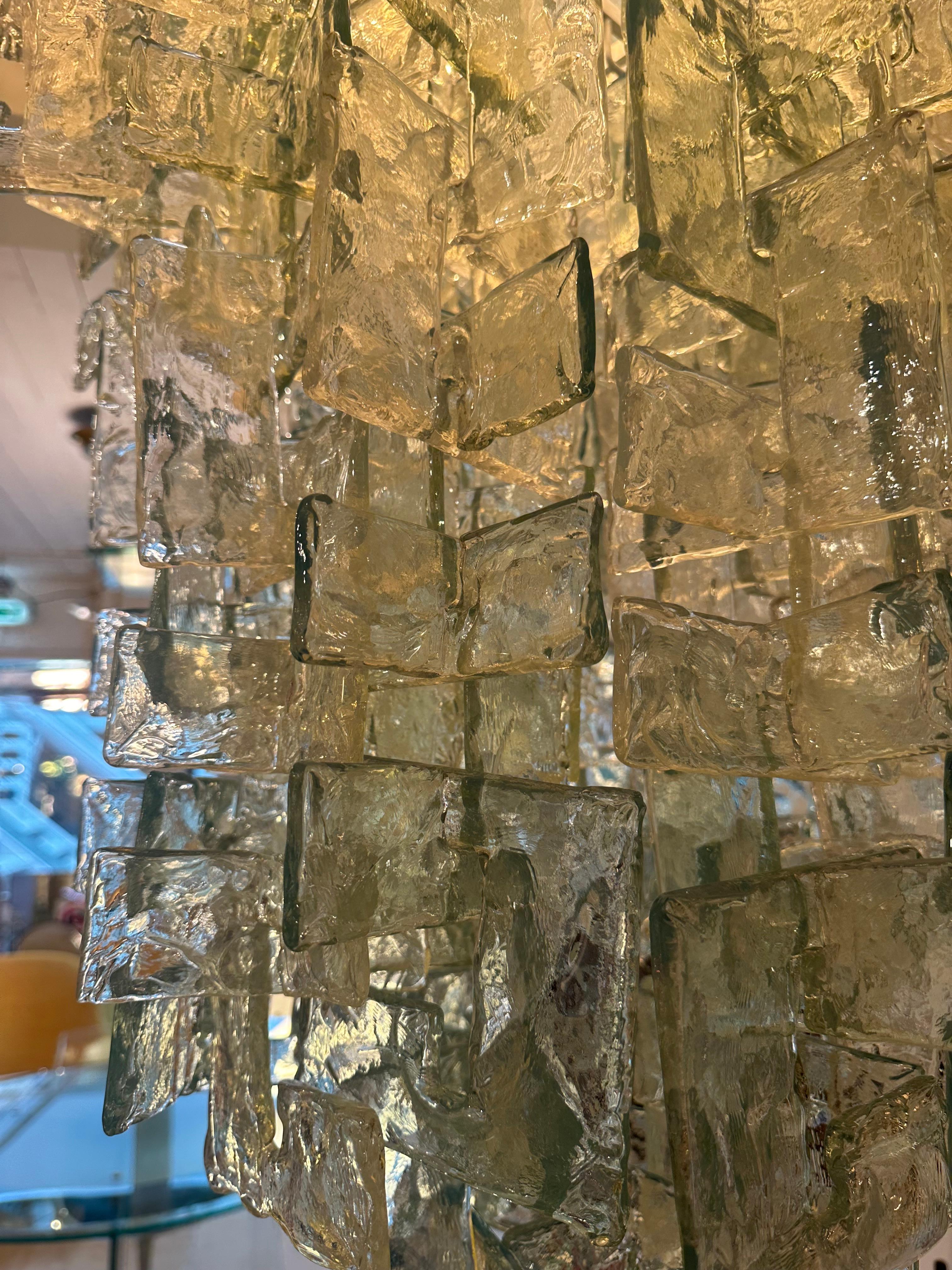 Italian Large Carlo Nason chandelier for Mazega. Italy c1960 For Sale