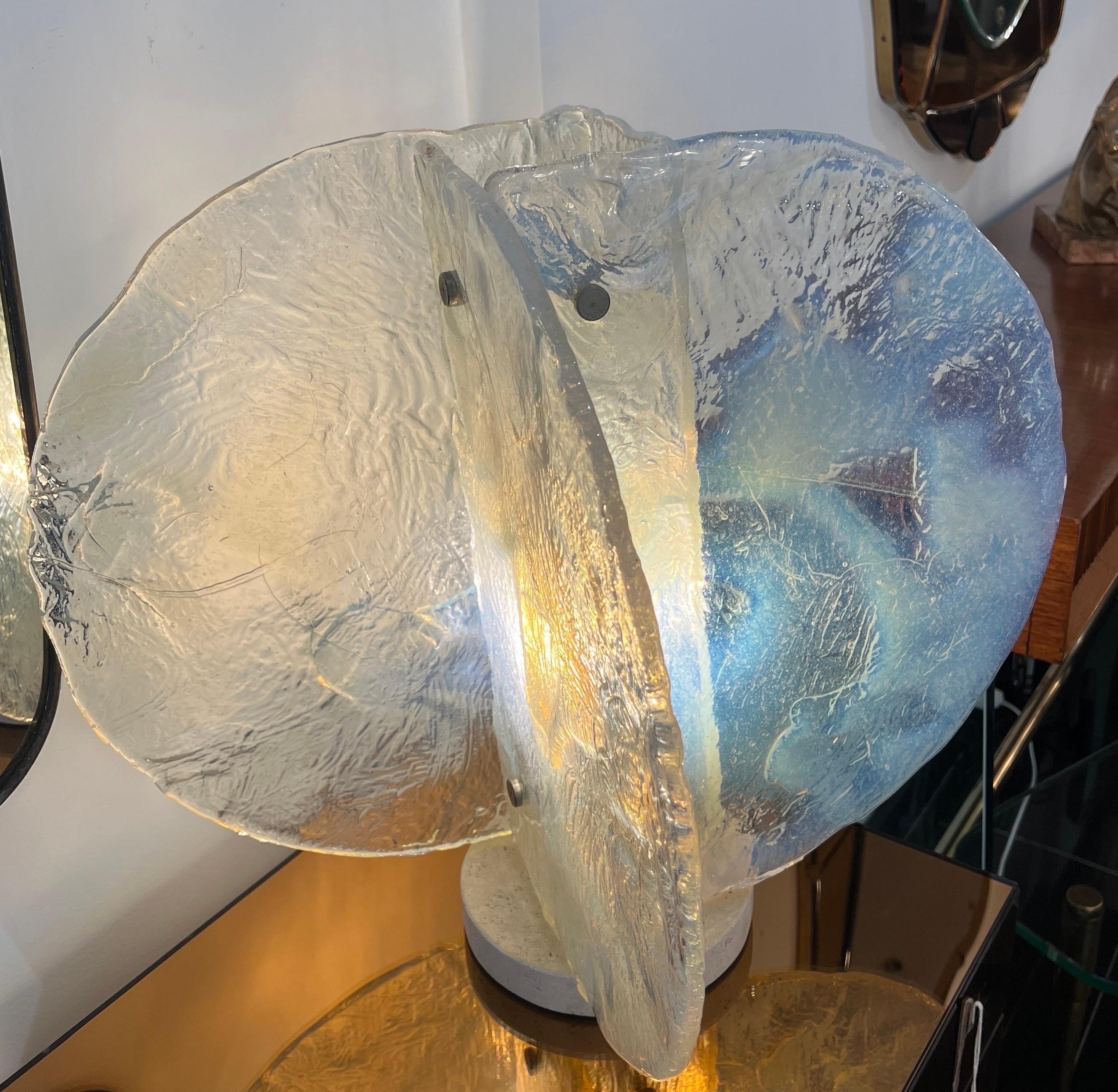 Italian Large Carlo Nason for Mazzega Art Table Lamp