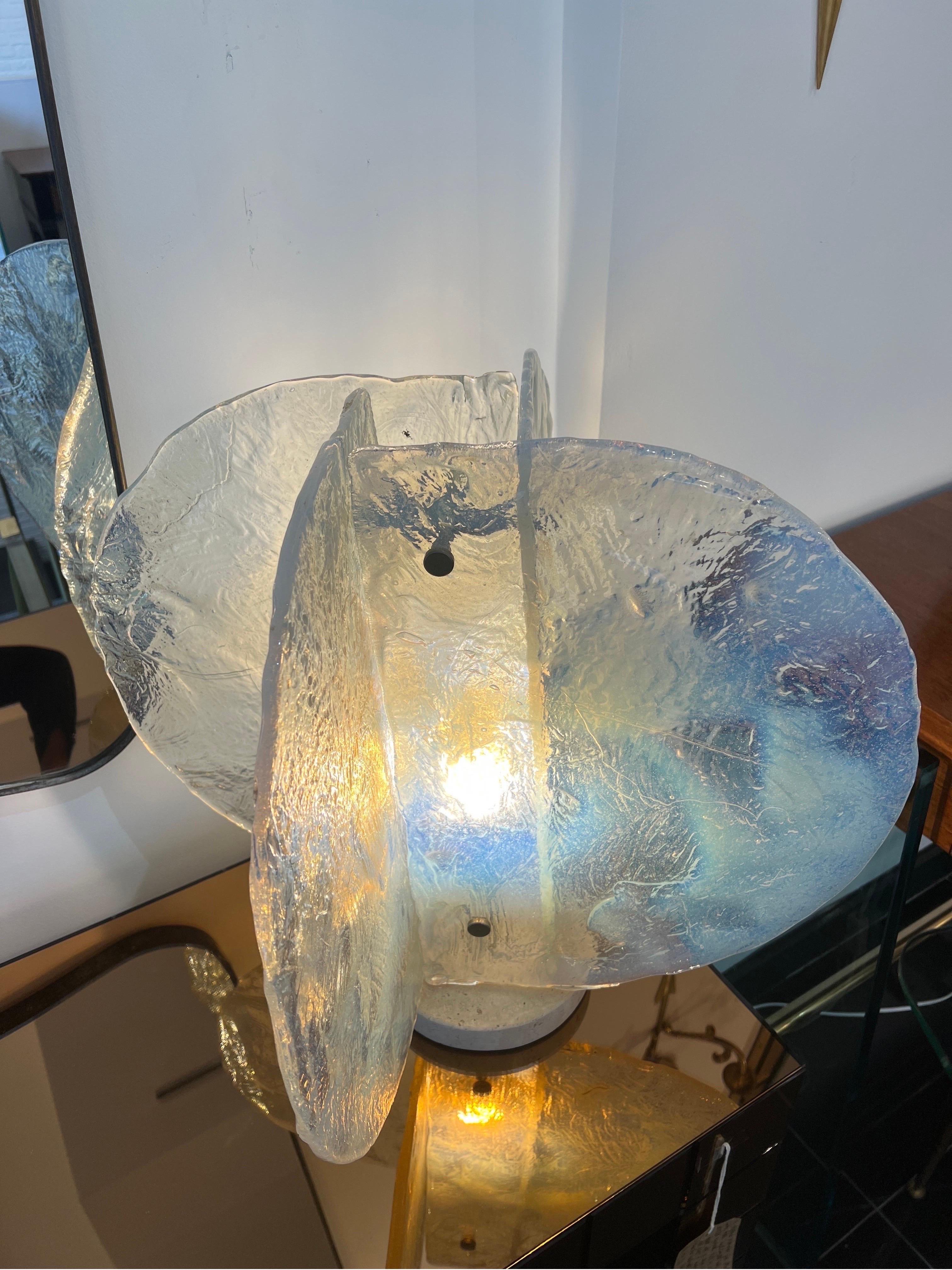 Brass Large Carlo Nason for Mazzega Art Table Lamp