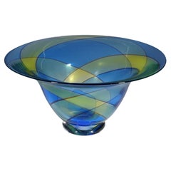 Large Carnevale Art Glass Bowl by Vetreria Archimede Seguso ca. 1980s