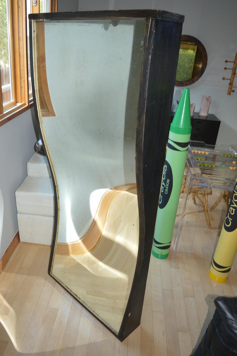 Large Carnival FunHouse Mirror with Real Glass at 1stDibs