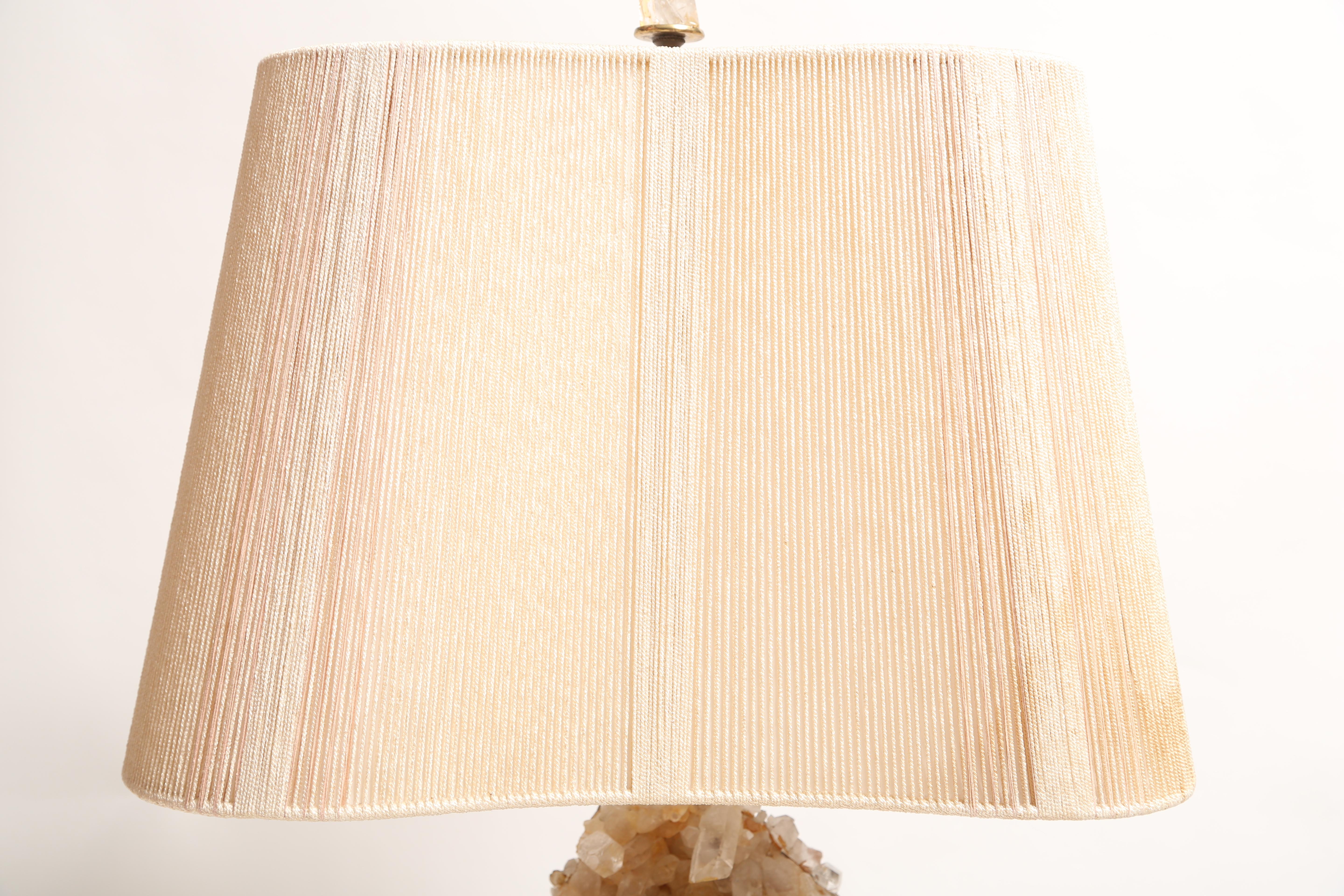 Large Carole Stupell Quartz Crystal Lamp, 1950s For Sale 2