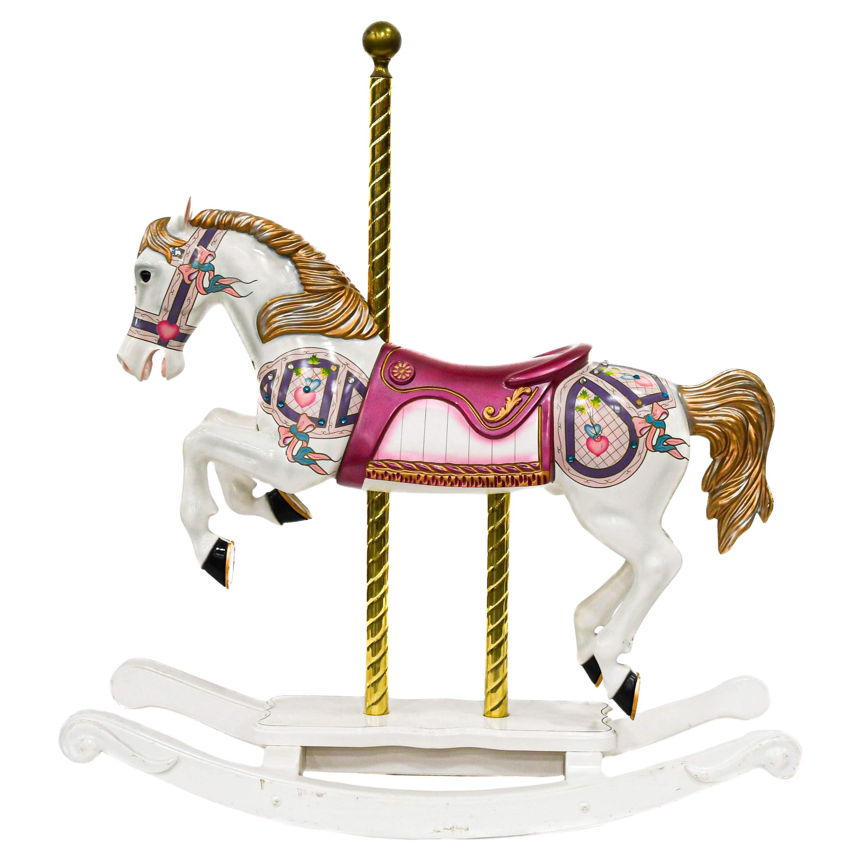 Large Carousel Horse on Rockers For Sale