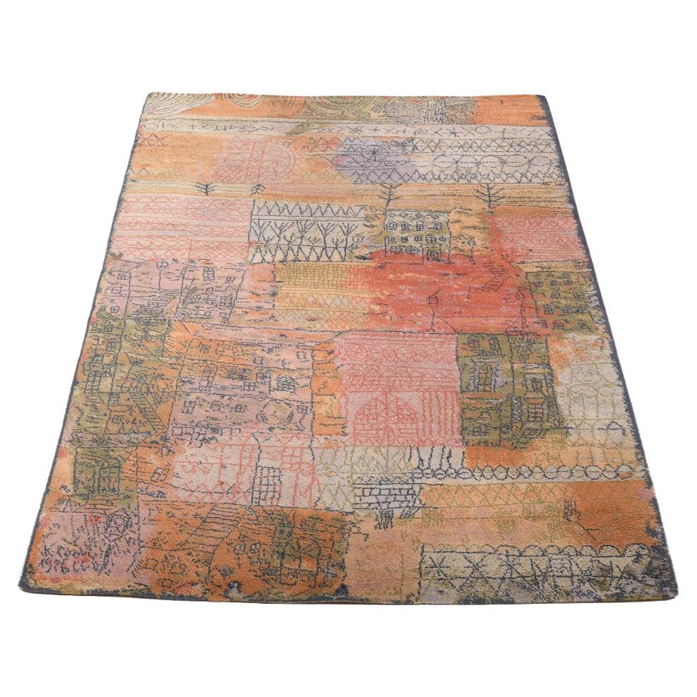 Large Carpet „Florentinisches Villenviertel“ After a Work by Paul Klee