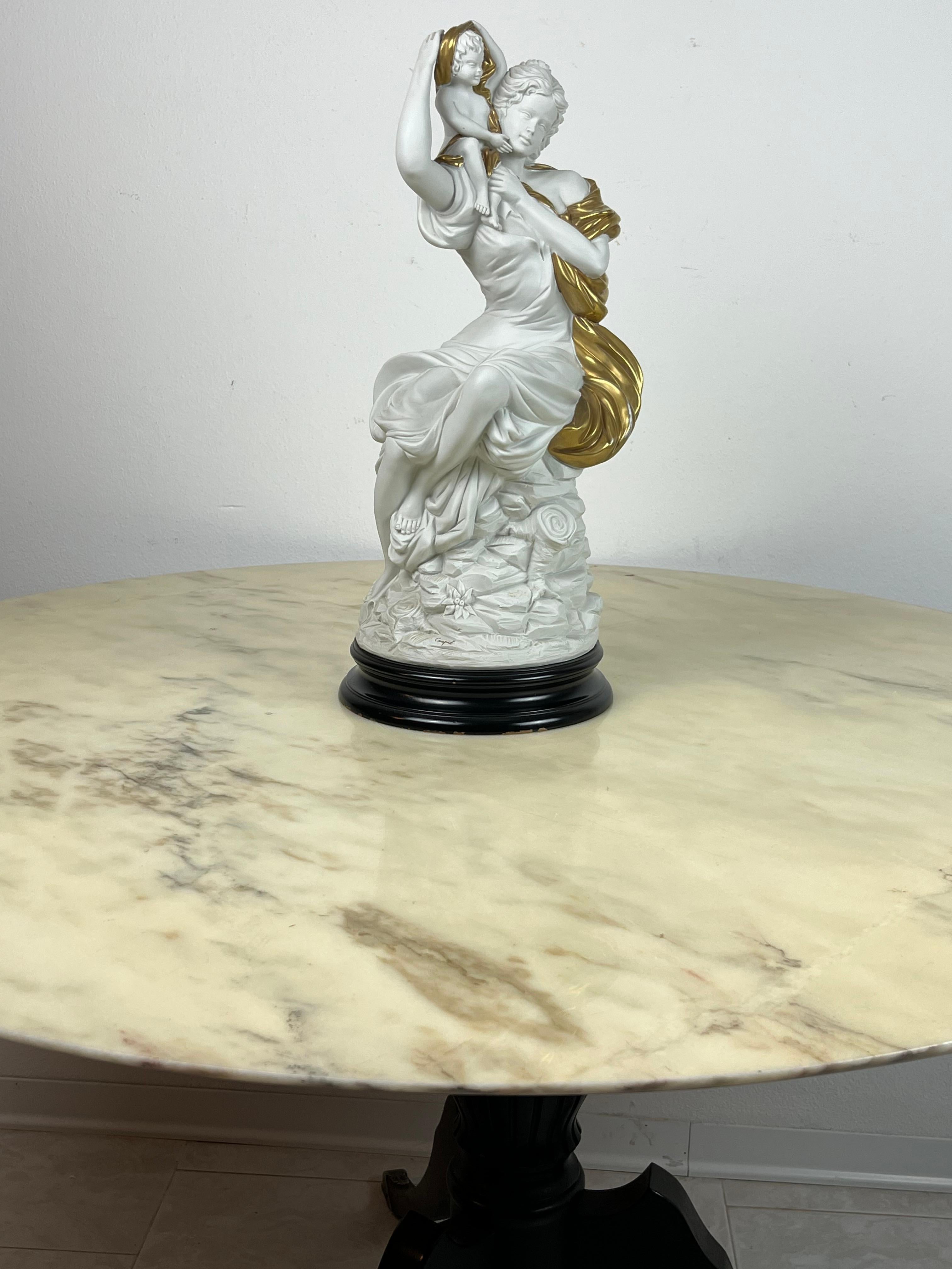Large Carpiè Porcelain Statue, Made in Italy, 1970s For Sale 7